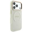 Guess Husa Peony Hot Stamp MagSafe iPhone 18 Pro Max / 17 Pro Max Bej