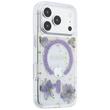 Guess Husa Resin Flowers and Glitter MagSafe iPhone 18 Pro Max / 17 Pro Max Mov