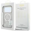 Guess Husa Ring Stand 360 4G Leather Classic Logo MagSafe iPhone 18 Pro / 17 Pro Roz