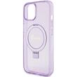 Guess Husa Ring Stand Glitter MagSafe iPhone 15 Mov