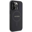 Guess Husa Saffiano MagSafe iPhone 15 Pro Max Negru