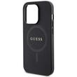 Guess Husa Saffiano MagSafe iPhone 15 Pro Max Negru