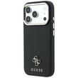 Guess Husa Saffiano Small 4G Classic MagSafe iPhone 18 Pro / 17 Pro Negru