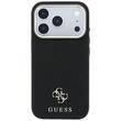 Guess Husa Saffiano Small 4G Classic MagSafe iPhone 18 Pro / 17 Pro Negru
