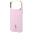 Guess Husa Saffiano Small 4G Classic MagSafe iPhone 18 Pro Max / 17 Pro Max Roz