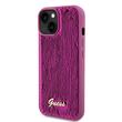 Guess Husa Sequin Script Logo iPhone 15 Magenta