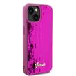 Guess Husa Sequin Script Logo iPhone 15 Magenta