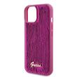 Guess Husa Sequin Script Logo iPhone 15 Magenta