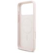 Guess Husa Silicone Script Metal Logo MagSafe iPhone 18 Pro Max / 17 Pro Max Roz
