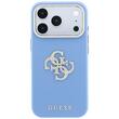 Guess Husa Smooth Big Strass Logo iPhone 18 Pro / 17 Pro Light Blue
