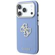 Guess Husa Smooth Big Strass Logo iPhone 18 Pro / 17 Pro Light Blue