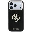 Guess Husa Smooth Big Strass Logo iPhone 18 Pro / 17 Pro Negru