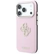 Guess Husa Smooth Big Strass Logo iPhone 18 Pro / 17 Pro Roz