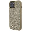 Guess Husa Square Mirror Script Logo iPhone 15 Auriu