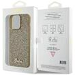 Guess Husa Square Mirror Script Logo iPhone 15 Pro Max Auriu