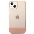 Guess Husa TPU Camera Outline Translucent iPhone 14 Plus Roz