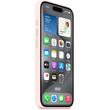 Apple Husa Originala Silicon iPhone 15 Pro, MagSafe, Light Pink
