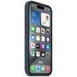 Apple Husa Originala Silicon iPhone 15 Pro, MagSafe, Storm Blue