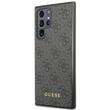 Guess Husa 4G Metal Gold Logo Samsung Galaxy S24 Ultra Negru