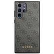 Guess Husa 4G Metal Gold Logo Samsung Galaxy S24 Ultra Negru