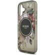 Guess Husa Flowers Strap MagSafe iPhone 17 Negru