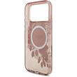 Guess Husa Flowers Strap MagSafe iPhone 17 Pro Max Roz