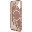 Guess Husa Flowers Strap MagSafe iPhone 17 Roz