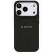Guess Husa Grained Gold Ring MagSafe iPhone 17 Pro Negru