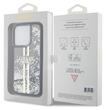 Guess Husa Liquid Glitter Gold Stripe iPhone 15 Pro Max Negru