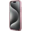 Guess Husa Liquid Glitter Gold Stripe iPhone 15 Roz
