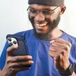 Lemontti Husa Carbon Case Flexible iPhone 14 Pro Albastru