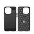 Lemontti Husa Carbon Case Flexible iPhone 14 Pro Negru