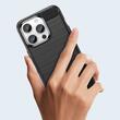 Lemontti Husa Carbon Case Flexible iPhone 14 Pro Negru