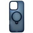 Lemontti Husa Hybrid MagSafe iPhone 16 Pro Max Albastru, cu suport rotativ