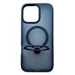 Lemontti Husa Hybrid MagSafe iPhone 16 Pro Max Albastru, cu suport rotativ