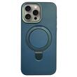 Lemontti Husa Piele MagSafe cu inel stand iPhone 16 Pro Max Verde