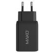 Mako Incarcator Retea Quick Charge 65W GaN2, 2x Type-C, 1x USB-A, EU, Black