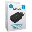 Mako Incarcator Retea Quick Charge 65W GaN2, 2x Type-C, 1x USB-A, EU, Black