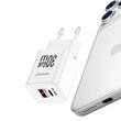 Lemontti Incarcator Retea GaN Dual Port 1x Type-C si 1x USB-A, 30W, EU Plug, Alb
