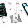 Lemontti Incarcator Retea GaN Dual Port 1x Type-C si 1x USB-A, 30W, EU Plug, Alb