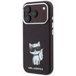 Karl Lagerfeld Husa Smooth Leather Choupette Sketch MagSafe iPhone 18 Pro / 17 Pro Burgundy