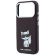 Karl Lagerfeld Husa Smooth Leather Choupette Sketch MagSafe iPhone 18 Pro / 17 Pro Burgundy