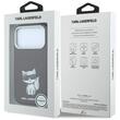 Karl Lagerfeld Husa Smooth Leather Choupette Sketch MagSafe iPhone 18 Pro / 17 Pro Burgundy