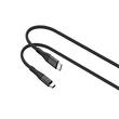 Lemontti Cablu Bending Aluminum Super Fast Charge Type-C la Type-C, PD 100W, 1.2m, Negru
