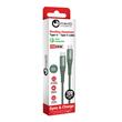 Lemontti Cablu Bending Aluminum Fast Charge Type-C la Type-C, PD 65W, 1.2m, Verde
