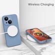 Lemontti Husa Liquid Silicon MagCharge iPhone 15 Albastru (protectie 360°, material fin, captusit cu microfibra)