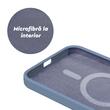 Lemontti Husa Liquid Silicon MagCharge iPhone 15 Albastru (protectie 360°, material fin, captusit cu microfibra)