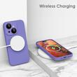 Lemontti Husa Liquid Silicon MagCharge iPhone 15 Lila (protectie 360°, material fin, captusit cu microfibra)