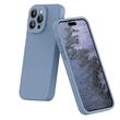 Lemontti Husa Liquid Silicon MagCharge iPhone 15 Pro Gri (protectie 360°, material fin, captusit cu microfibra)