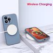 Lemontti Husa Liquid Silicon MagCharge iPhone 15 Pro Gri (protectie 360°, material fin, captusit cu microfibra)